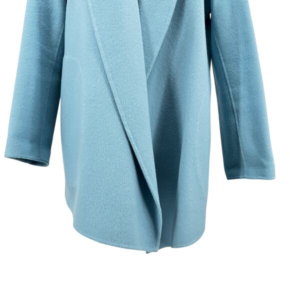 Theory Cashmere Wool Blue Jacket Coat Open Shawl Sileena Winsome 2 SZ M Women's - Picture 3 of 12